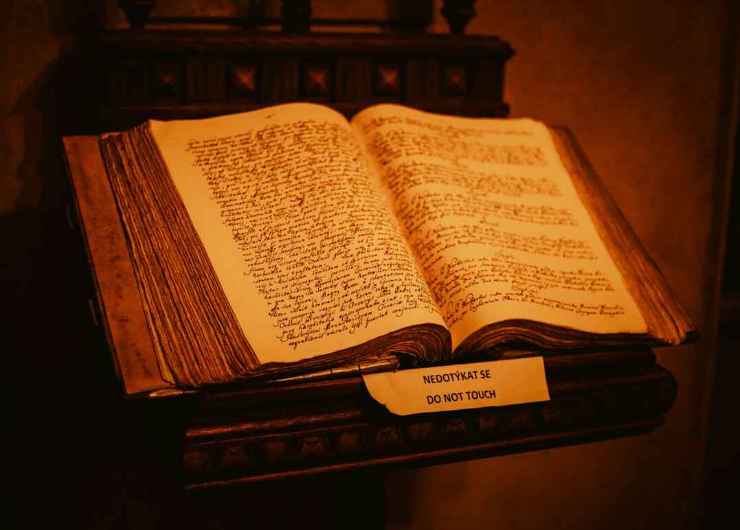 old handwritten book